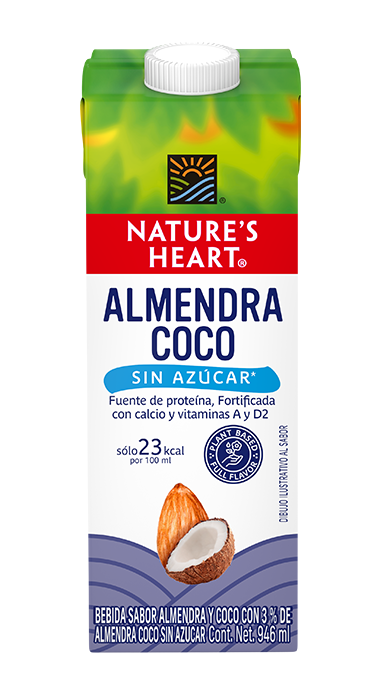 Bebida de Coco y Almendra Nature´s Heart sin Azúcar 946ml