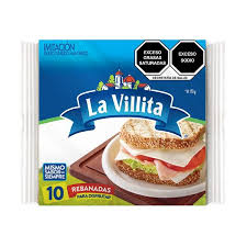 Queso Americano La Villita en Rebanadas 210g