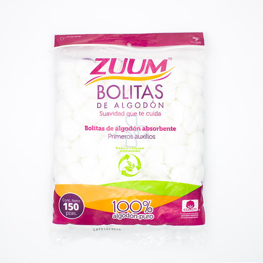Torunda de Algodón Zuum 150 pzas